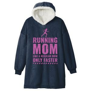 Womens Trail Runner Funny Fitness Running Marathon Mom Mothers Day Hooded Wearable Blanket