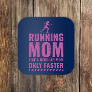 Womens Trail Runner Funny Fitness Running Marathon Mom Mothers Day Coaster