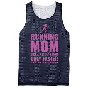 Womens Trail Runner Funny Fitness Running Marathon Mom Mothers Day Mesh Reversible Basketball Jersey Tank