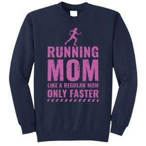 Womens Trail Runner Funny Fitness Running Marathon Mom Mothers Day Tall Sweatshirt