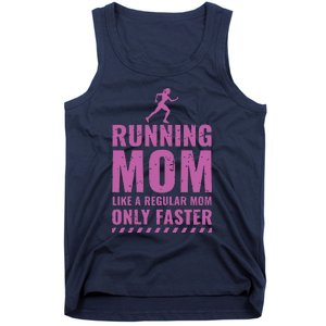 Womens Trail Runner Funny Fitness Running Marathon Mom Mothers Day Tank Top