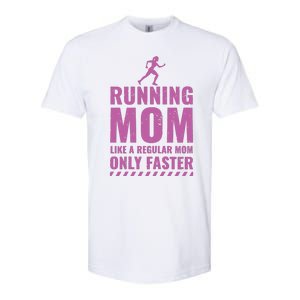 Womens Trail Runner Funny Fitness Running Marathon Mom Mothers Day Softstyle CVC T-Shirt