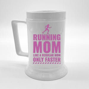 Womens Trail Runner Funny Fitness Running Marathon Mom Mothers Day Beer Stein