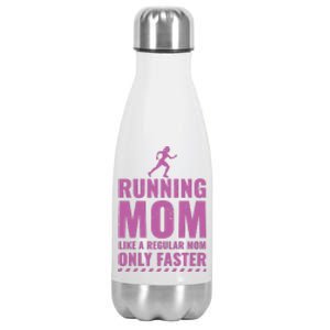 Womens Trail Runner Funny Fitness Running Marathon Mom Mothers Day Stainless Steel Insulated Water Bottle