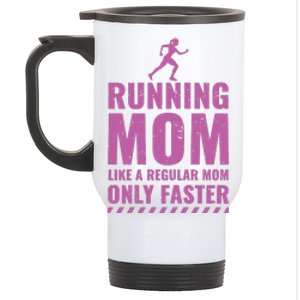 Womens Trail Runner Funny Fitness Running Marathon Mom Mothers Day Stainless Steel Travel Mug