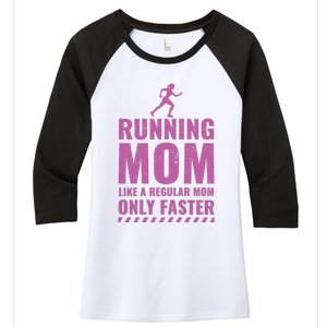 Womens Trail Runner Funny Fitness Running Marathon Mom Mothers Day Women's Tri-Blend 3/4-Sleeve Raglan Shirt