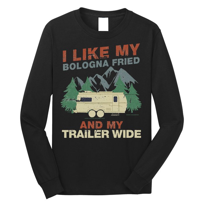 White Trash Redneck Trailer Funny White Trash Bash Long Sleeve Shirt