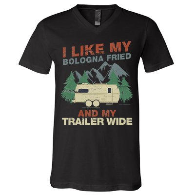 White Trash Redneck Trailer Funny White Trash Bash V-Neck T-Shirt