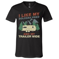 White Trash Redneck Trailer Funny White Trash Bash V-Neck T-Shirt