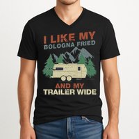 White Trash Redneck Trailer Funny White Trash Bash V-Neck T-Shirt