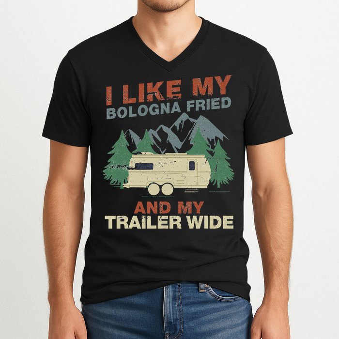 White Trash Redneck Trailer Funny White Trash Bash V-Neck T-Shirt