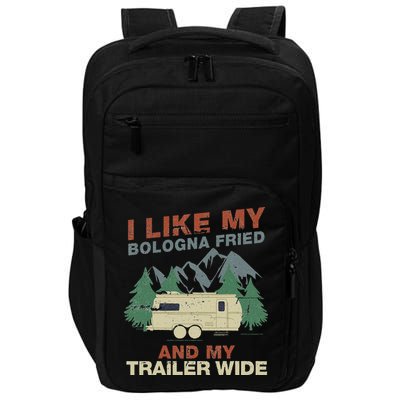 White Trash Redneck Trailer Funny White Trash Bash Impact Tech Backpack