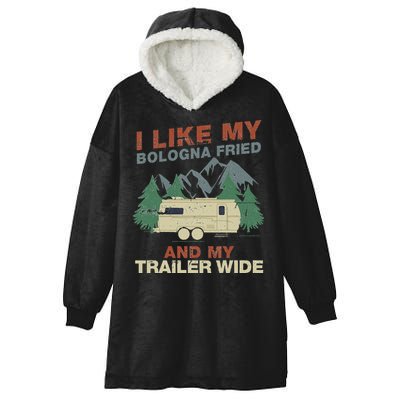 White Trash Redneck Trailer Funny White Trash Bash Hooded Wearable Blanket