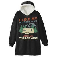 White Trash Redneck Trailer Funny White Trash Bash Hooded Wearable Blanket