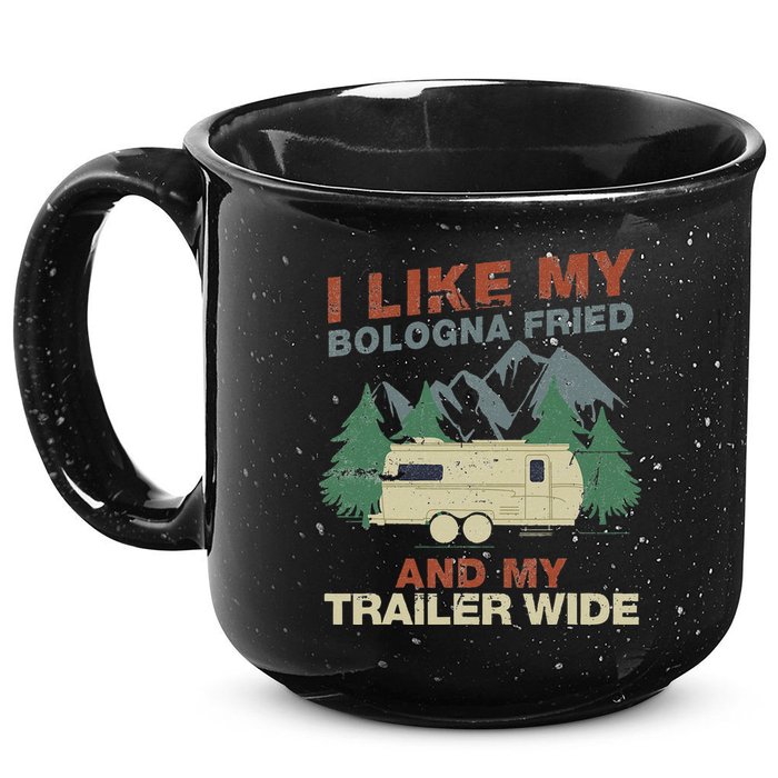 White Trash Redneck Trailer Funny White Trash Bash 15oz Campfire Ceramic Mug