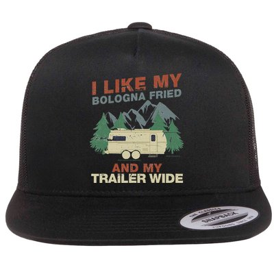 White Trash Redneck Trailer Funny White Trash Bash Flatbill Hat