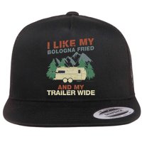 White Trash Redneck Trailer Funny White Trash Bash Flat Bill Trucker Hat