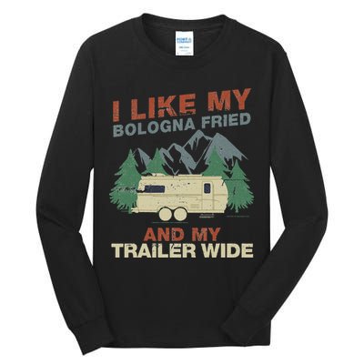 White Trash Redneck Trailer Funny White Trash Bash Tall Long Sleeve T-Shirt
