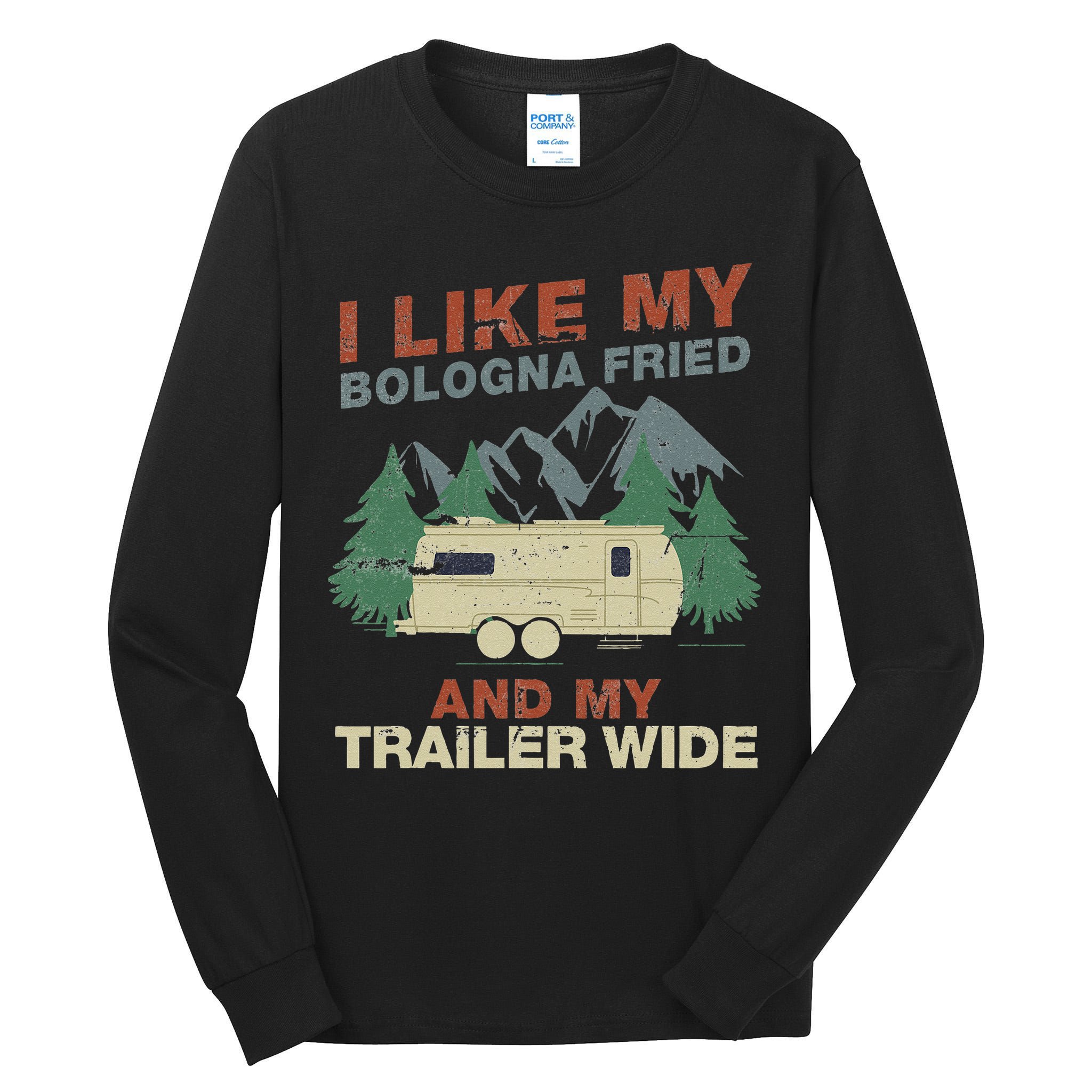 White Trash Redneck Trailer Funny White Trash Bash Tall Long Sleeve T-Shirt