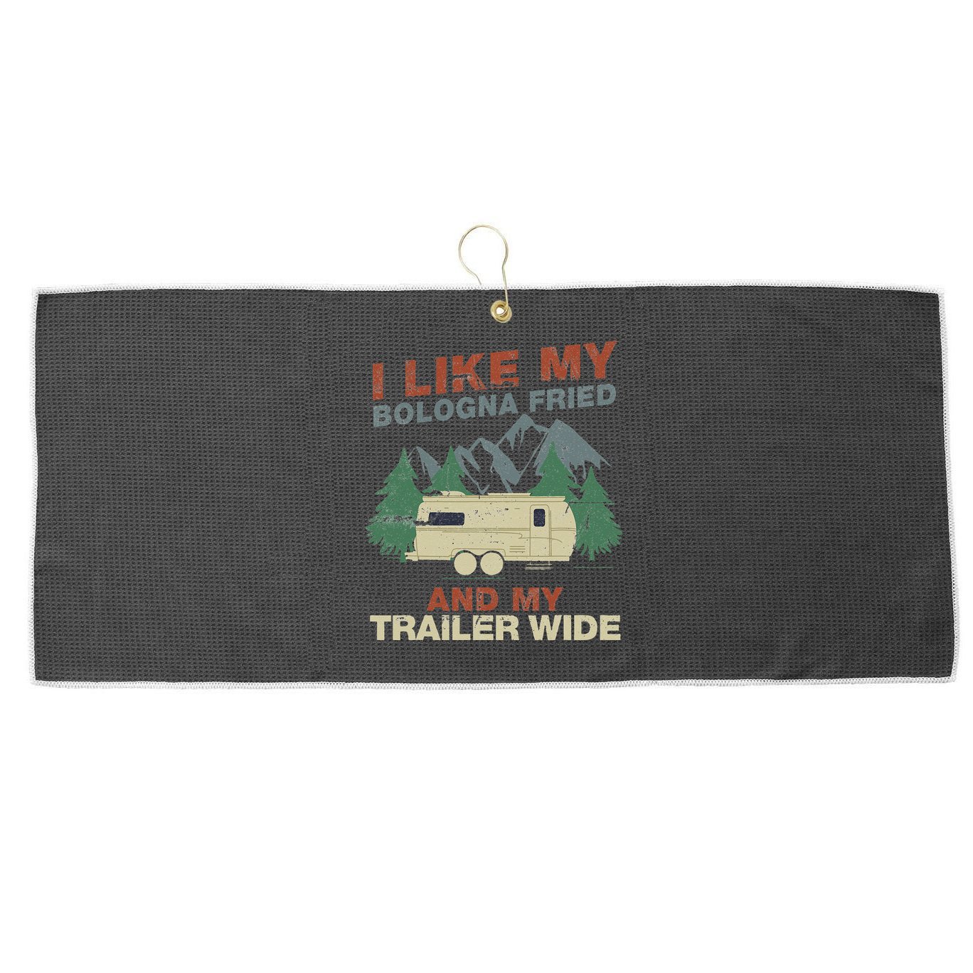White Trash Redneck Trailer Funny White Trash Bash Large Microfiber Waffle Golf Towel