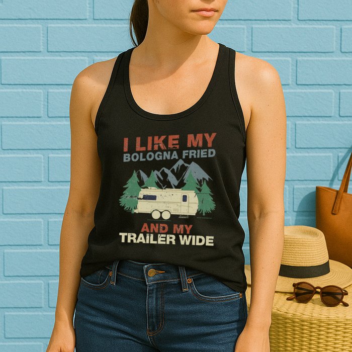 White Trash Redneck Trailer Funny White Trash Bash Womens Tank Top