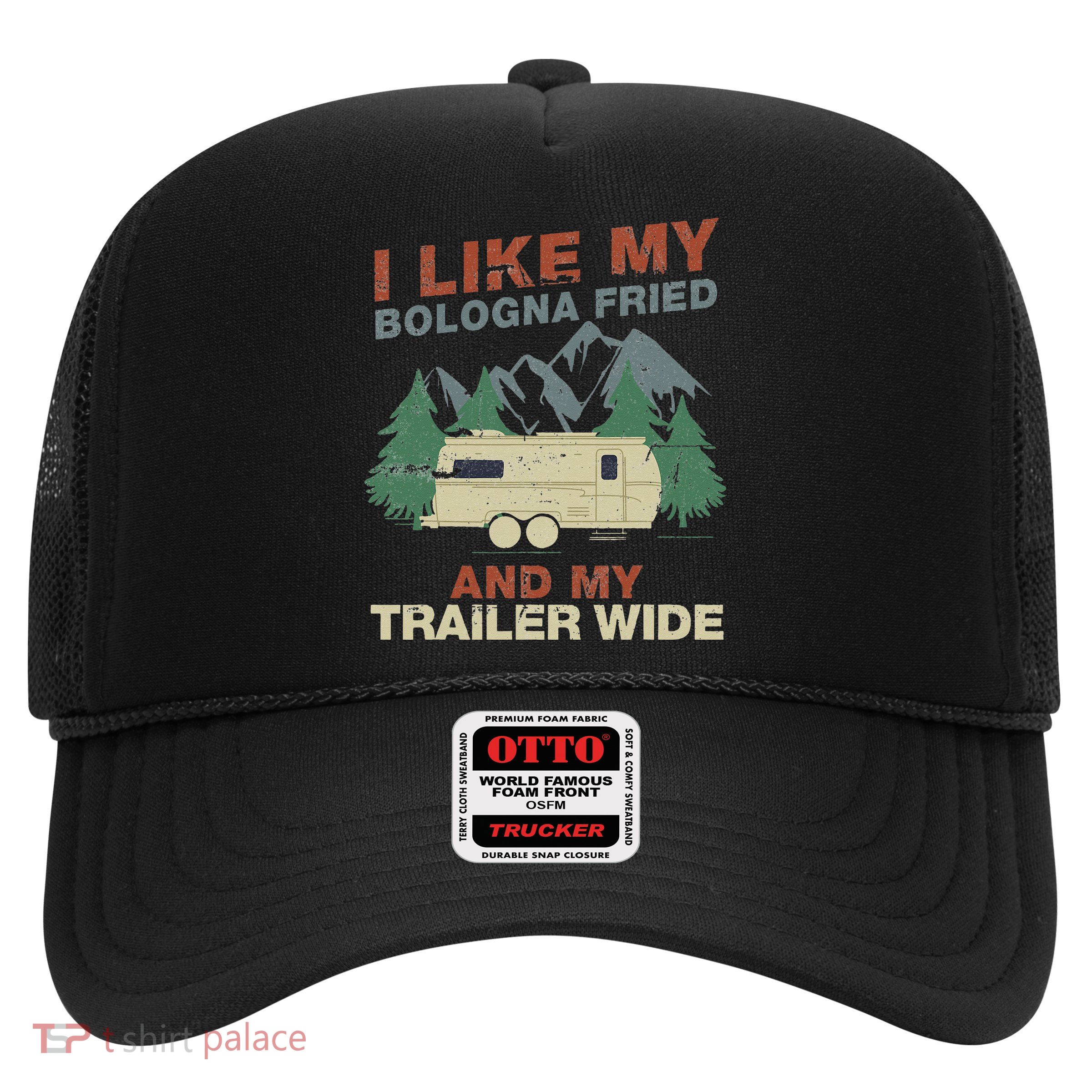 White Trash Redneck Trailer Funny White Trash Bash Trucker Hat