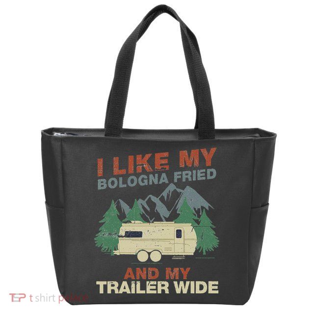 White Trash Redneck Trailer Funny White Trash Bash Zip Tote Bag