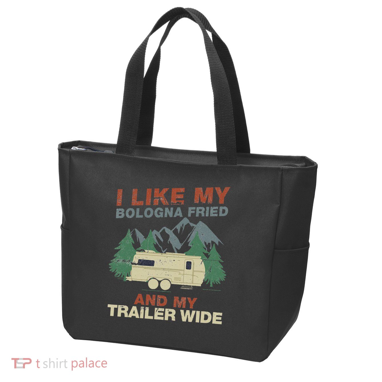 White Trash Redneck Trailer Funny White Trash Bash Zip Tote Bag