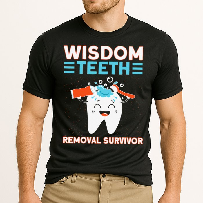 Wisdom Teeth Removal Survivor Patient Wisdom Tooth Cooling Performance Crew T-Shirt