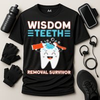 Wisdom Teeth Removal Survivor Patient Wisdom Tooth Cooling Performance Crew T-Shirt
