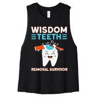 Wisdom Teeth Removal Survivor Patient Wisdom Tooth Women's Racerback Cropped Tank