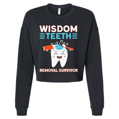 Wisdom Teeth Removal Survivor Patient Wisdom Tooth Cropped Pullover Crew