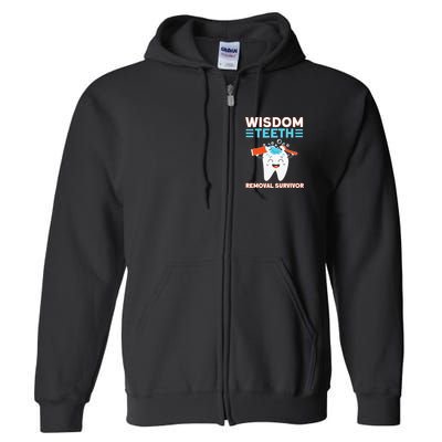 Wisdom Teeth Removal Survivor Patient Wisdom Tooth Full Zip Hoodie