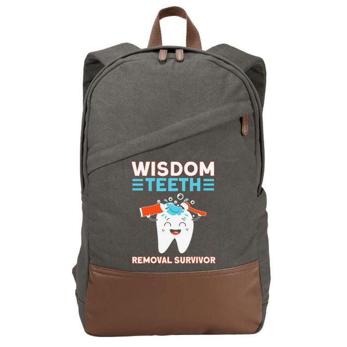 Wisdom Teeth Removal Survivor Patient Wisdom Tooth Cotton Canvas Backpack