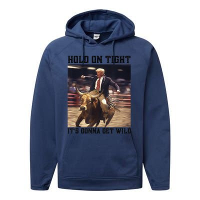 Western Trump Riding Wild Bull Southern Trump Rodeo Arena Performance Fleece Hoodie