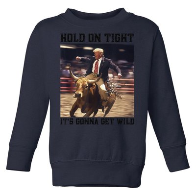 Western Trump Riding Wild Bull Southern Trump Rodeo Arena Toddler Sweatshirt