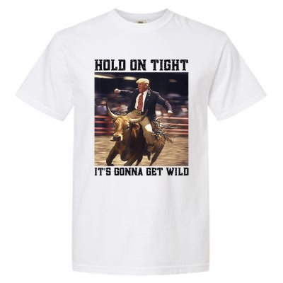 Western Trump Riding Wild Bull Southern Trump Rodeo Arena Garment-Dyed Heavyweight T-Shirt