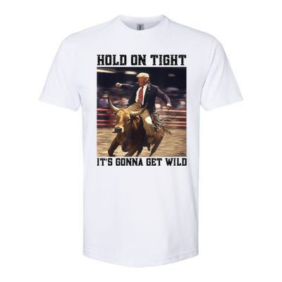 Western Trump Riding Wild Bull Southern Trump Rodeo Arena Softstyle CVC T-Shirt