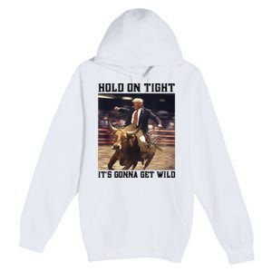 Western Trump Riding Wild Bull Southern Trump Rodeo Arena Premium Pullover Hoodie