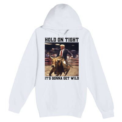 Western Trump Riding Wild Bull Southern Trump Rodeo Arena Premium Pullover Hoodie