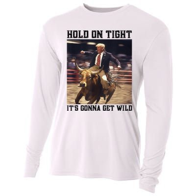 Western Trump Riding Wild Bull Southern Trump Rodeo Arena Cooling Performance Long Sleeve Crew