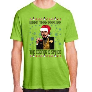 When They Realize The Eggnog Is Spiked Funny Christmas Adult ChromaSoft Performance T-Shirt