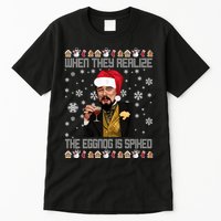 When They Realize The Eggnog Is Spiked Funny Christmas Tall T-Shirt
