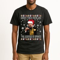 When They Realize The Eggnog Is Spiked Funny Christmas Tall T-Shirt