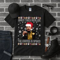 When They Realize The Eggnog Is Spiked Funny Christmas Tall T-Shirt