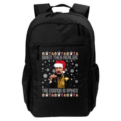 When They Realize The Eggnog Is Spiked Funny Christmas Backpack