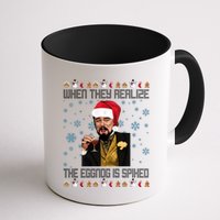 When They Realize The Eggnog Is Spiked Funny Christmas Mug