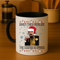 When They Realize The Eggnog Is Spiked Funny Christmas Mug