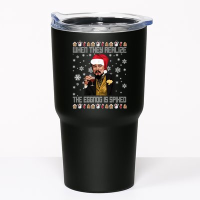 When They Realize The Eggnog Is Spiked Funny Christmas Tumbler