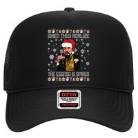 When They Realize The Eggnog Is Spiked Funny Christmas Trucker Hat